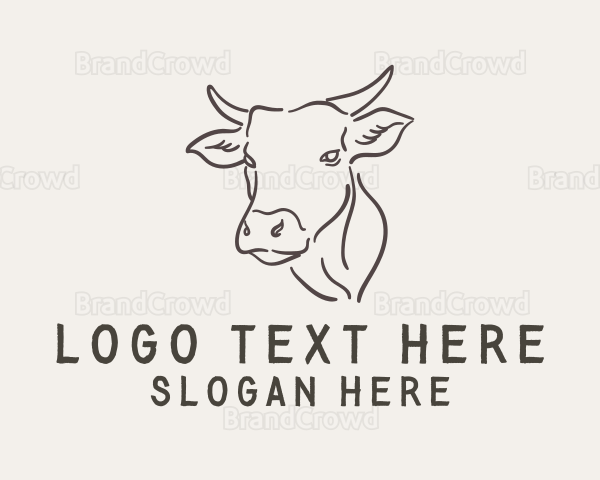 Cattle Livestock Cow Logo