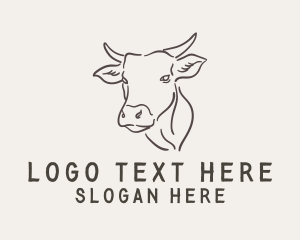 Cow - Cattle Livestock Cow logo design