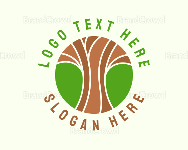Green Nature Tree Logo