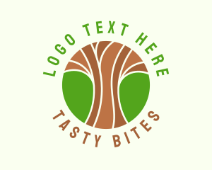 Green Nature Tree  Logo