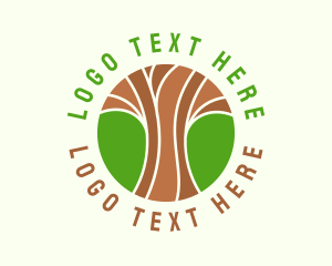 Green Nature Tree  Logo