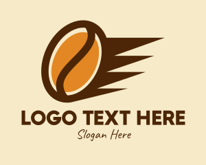 Express Delivery - Fast Coffee Bean logo design