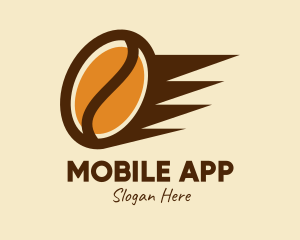 Fast Coffee Bean  Logo