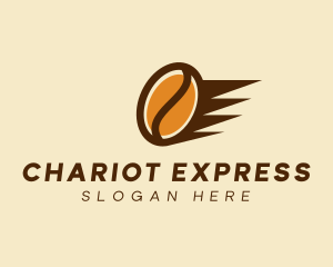 Fast Coffee Bean  logo design