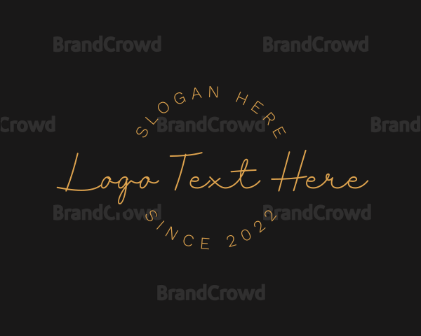 Classy Handwritten Signature Logo