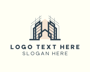 Urban - Building Architecture Contractor logo design
