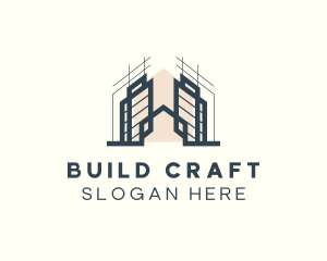 Building Architecture Contractor logo design