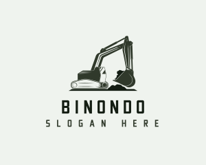 Industrial Backhoe Excavator Logo