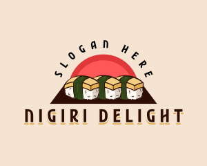 Tamago Sushi Nigiri logo design