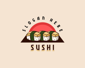 Tamago Sushi Nigiri logo design