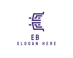 Maze Tech Esport Letter E logo design