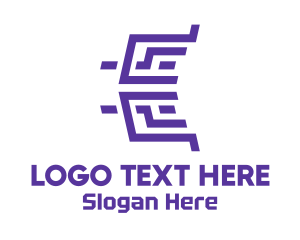Maze - Maze Letter E logo design