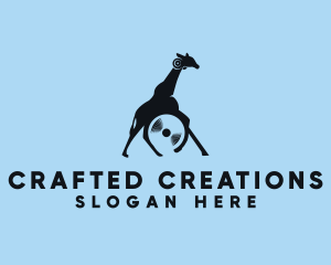 Custom - Africa Giraffe CD logo design
