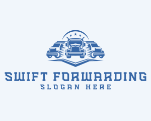 Cargo Forwarding Truck logo design