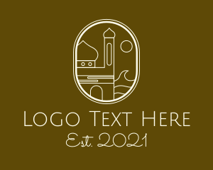 Coastal - Coastal Mosque Temple logo design