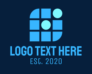 Web - Blue Tech Company logo design