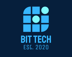 Blue Tech Company logo design