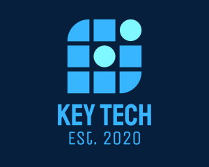 Blue Tech Company logo design