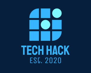 Blue Tech Company logo design