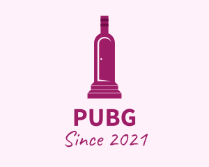 Liquor - Purple Bottle Door logo design