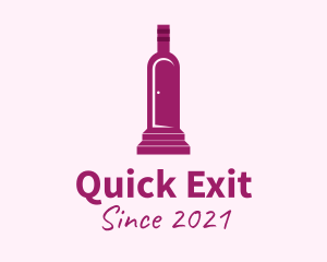 Exit - Purple Bottle Door logo design