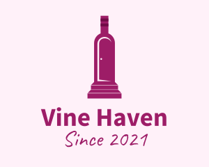 Purple Bottle Door  logo design