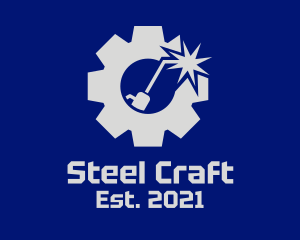 Industry - Welding Industrial Cog logo design