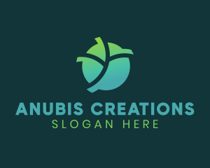 Natural Eco Leaf logo design