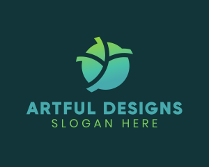 Natural Eco Leaf logo design