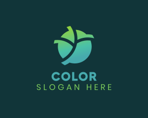 Vegan - Natural Eco Leaf logo design