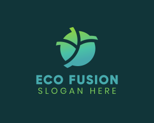 Natural Eco Leaf logo design