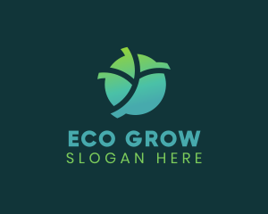 Natural Eco Leaf logo design