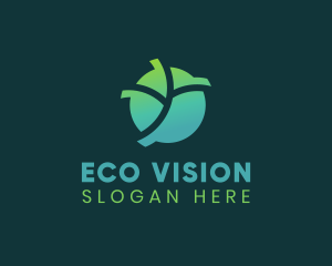 Natural Eco Leaf logo design