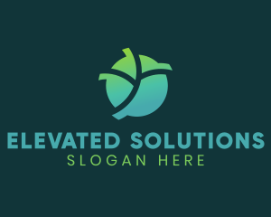 Natural Eco Leaf logo design