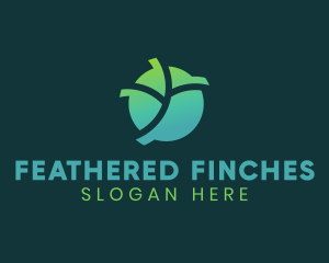 Natural Eco Leaf logo design