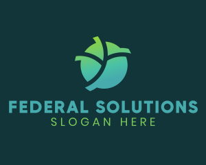 Natural Eco Leaf logo design