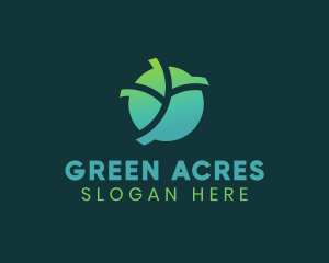 Agricultural - Natural Eco Leaf logo design