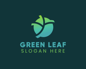 Vegetarian - Natural Eco Leaf logo design