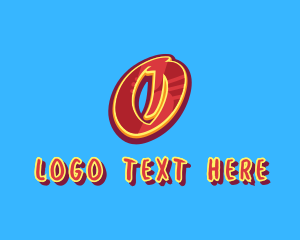 Letter O - Graffiti Art Number 0 logo design