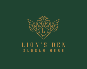 Lions Head Crest logo design