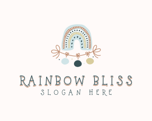 Rainbow Boho Daycare logo design