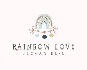 Rainbow Boho Daycare logo design