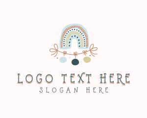 Toy Store - Rainbow Boho Daycare logo design