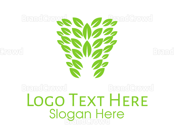 Green Leaf Tooth Logo