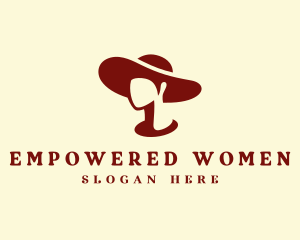 Fashionista Floppy Hat logo design