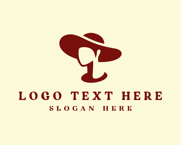 Antique - Fashionista Floppy Hat logo design