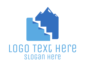 Mountain Peak Stairs Logo