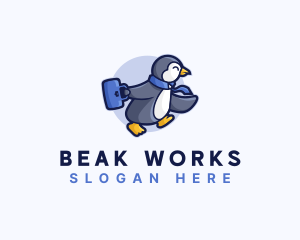 Penguin Worker Career logo design