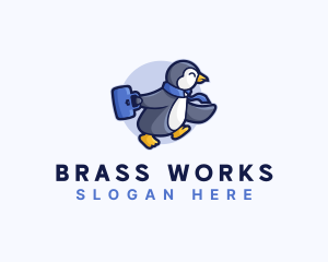 Penguin Worker Career logo design