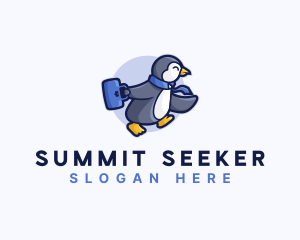 Penguin Worker Career logo design